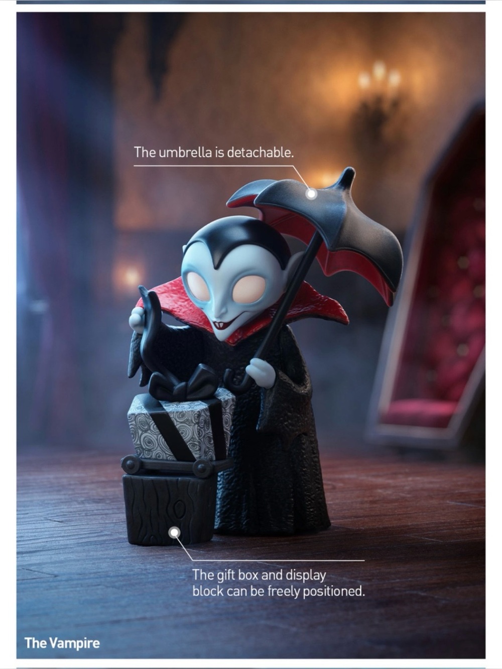 POP MART New Disney Nightmare Before Christmas "The Vampire" Figurine